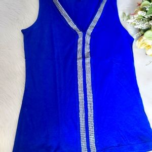 Royal blue Sleeveless top